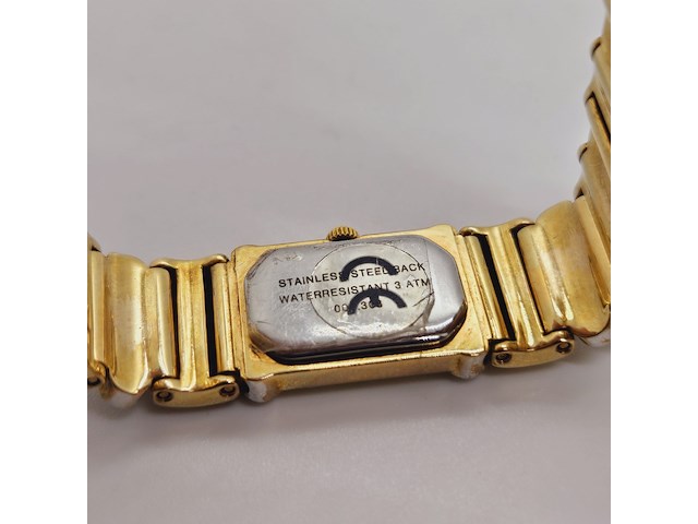 Emka geneva doublé gouden dameshorloge met parelmoer wijzerplaat - afbeelding 8 van  8