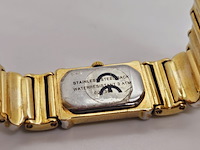 Emka geneva doublé gouden dameshorloge met parelmoer wijzerplaat - afbeelding 8 van  8