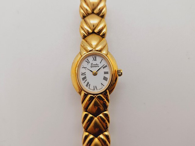 Emka geneve damsh goldplated dameshorloge - afbeelding 1 van  7