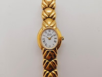 Emka geneve damsh goldplated dameshorloge - afbeelding 1 van  7