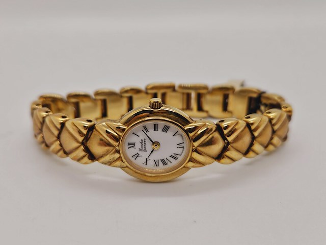 Emka geneve damsh goldplated dameshorloge - afbeelding 5 van  7