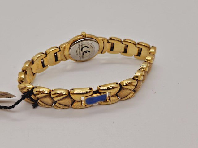 Emka geneve damsh goldplated dameshorloge - afbeelding 6 van  7