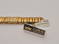 Emka geneve doublé gouden dameshorloge - afbeelding 4 van  8