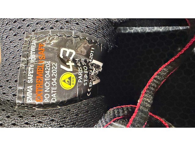 Emma s1p paris - maat 43 werkschoenen - afbeelding 2 van  3