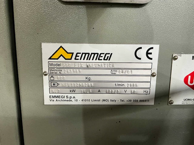 Emmegi - 2001 - afkortcirkelzaagmachine - afbeelding 4 van  12