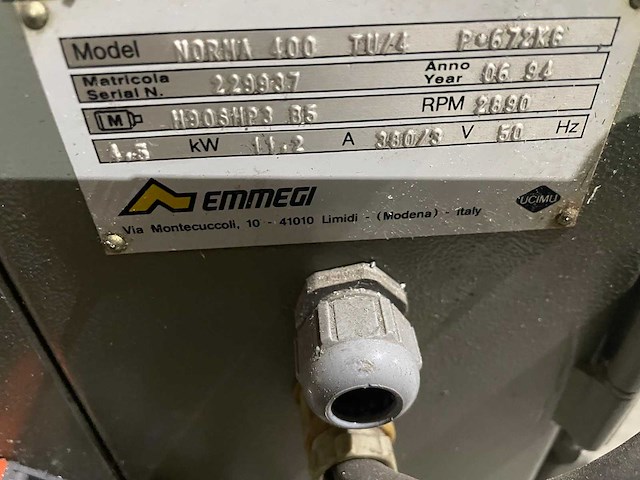 Emmegi - norma 400 - afkortcirkelzaagmachine - afbeelding 6 van  6