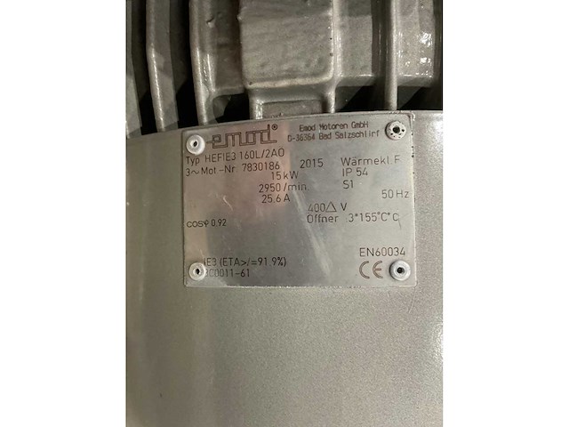 Emod - hefie3 160l/2a0 - elektro motor - afbeelding 4 van  7