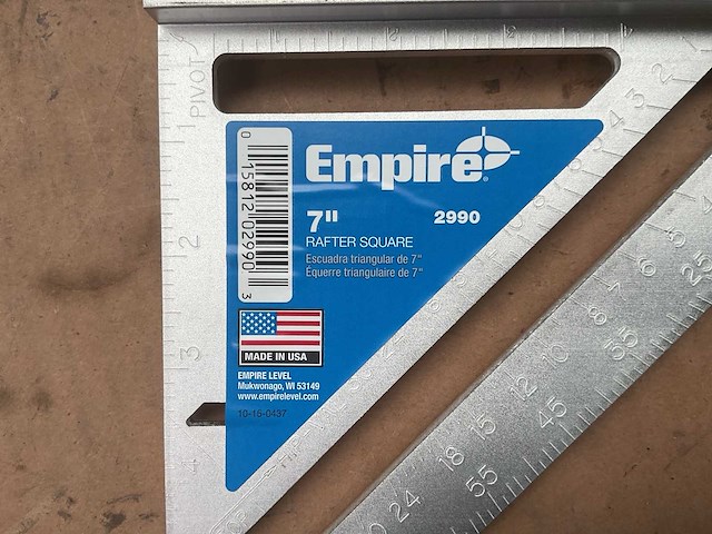 Empire 7” rafter square - afbeelding 3 van  3