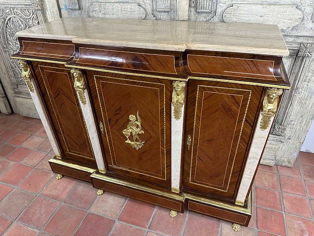 Empire dressoir met marmer - afbeelding 1 van  3