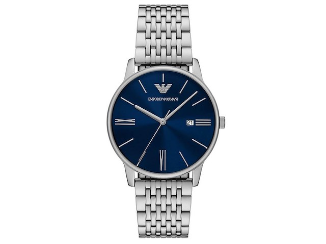 Emporio armani ar11674 heren horloge 39mm zilverkleurig - afbeelding 1 van  4