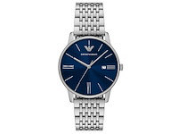 Emporio armani ar11674 heren horloge 39mm zilverkleurig - afbeelding 1 van  4