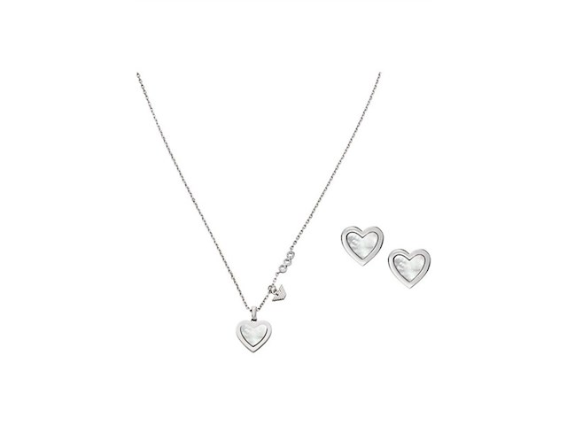 Emporio armani dames sieraden geschenkset zilverkleurig - afbeelding 1 van  3