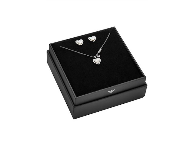 Emporio armani dames sieraden geschenkset zilverkleurig - afbeelding 2 van  3