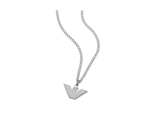 Emporio armani egs2916040 herenketting 525mm zilver - afbeelding 3 van  4