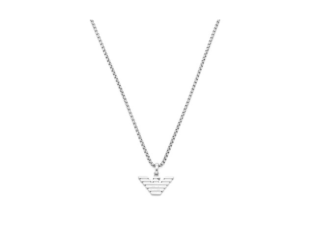 Emporio armani egs3169040 heren collier 85cm zilverkleurig - afbeelding 1 van  4