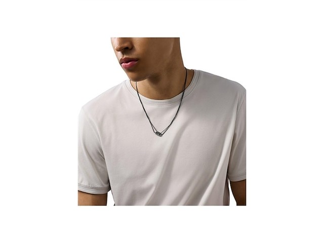 Emporio armani egs3172001 heren collier zwart - afbeelding 3 van  3
