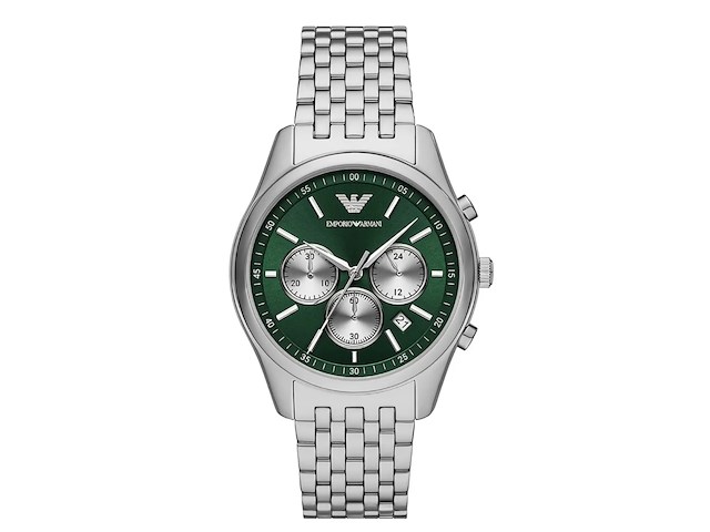Emporio armani green dial chronograph herenhorloge - afbeelding 1 van  4