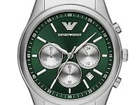 Emporio armani green dial chronograph herenhorloge - afbeelding 1 van  4