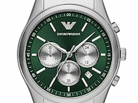 Emporio armani green dial chronograph herenhorloge
