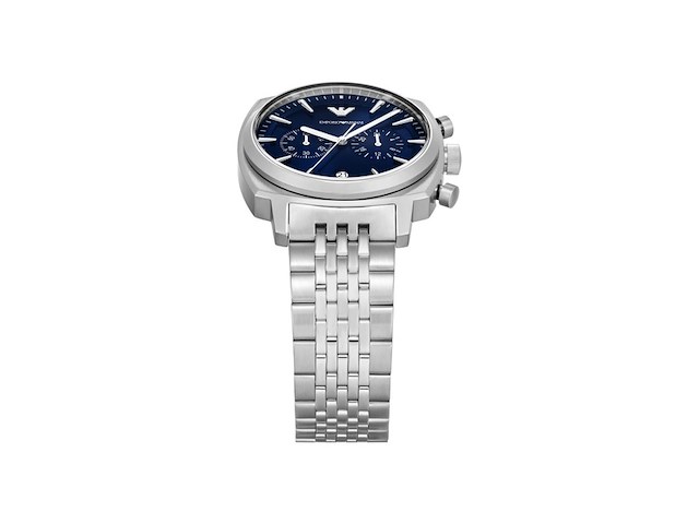 Emporio armani heren horloge 40 cm zilverkleurig - afbeelding 1 van  4