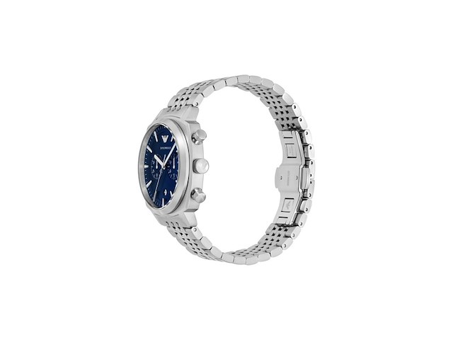 Emporio armani heren horloge 40 cm zilverkleurig - afbeelding 4 van  4