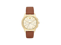 Emporio armani heren horloge 42 mm bruin - afbeelding 1 van  3