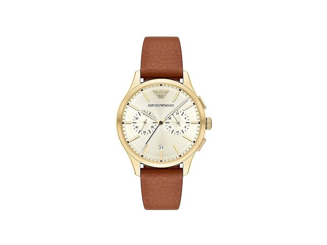 Emporio armani heren horloge 42 mm bruin - afbeelding 1 van  3