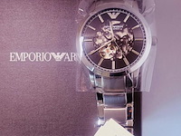 Emporio armani renato skeleton automatisch herenhorloge - afbeelding 5 van  6