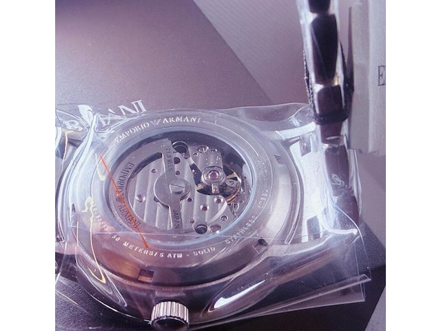 Emporio armani renato skeleton automatisch herenhorloge - afbeelding 6 van  6