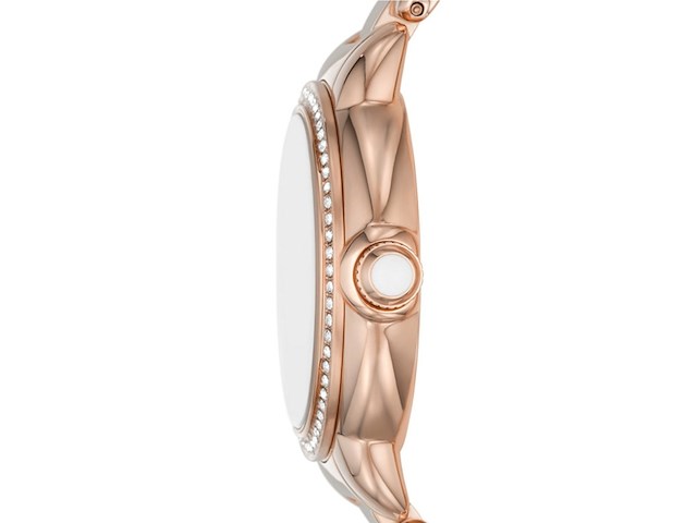Emporio armani rosé dameshorloge met parelmoer wijzerplaat - afbeelding 3 van  4