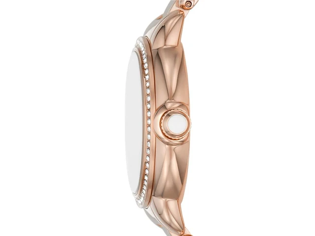 Emporio armani rosé dameshorloge met parelmoer wijzerplaat - afbeelding 3 van  4