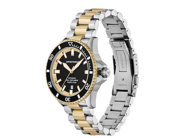 Emporio armani sea explorer automatisch duikhorloge - afbeelding 2 van  5