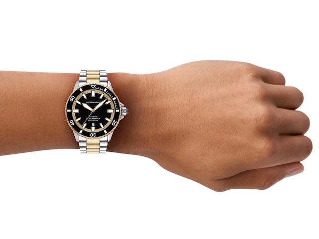 Emporio armani sea explorer automatisch heren duikhorloge - afbeelding 5 van  5