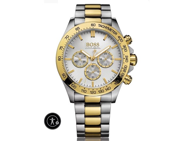 Emporio armani two tone chronograph herenhorloge - afbeelding 1 van  3