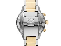 Emporio armani two tone chronograph herenhorloge - afbeelding 3 van  3