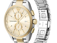 Emporio armani two tone chronograph herenhorloge - afbeelding 2 van  4