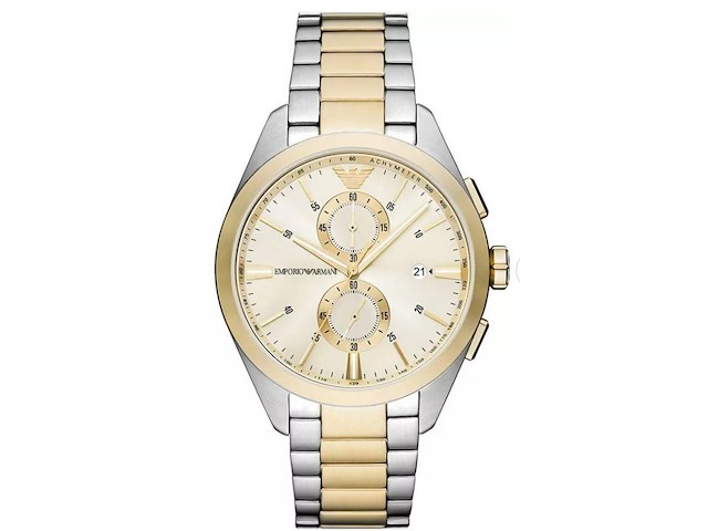 Emporio armani two tone chronograph herenhorloge - afbeelding 1 van  3
