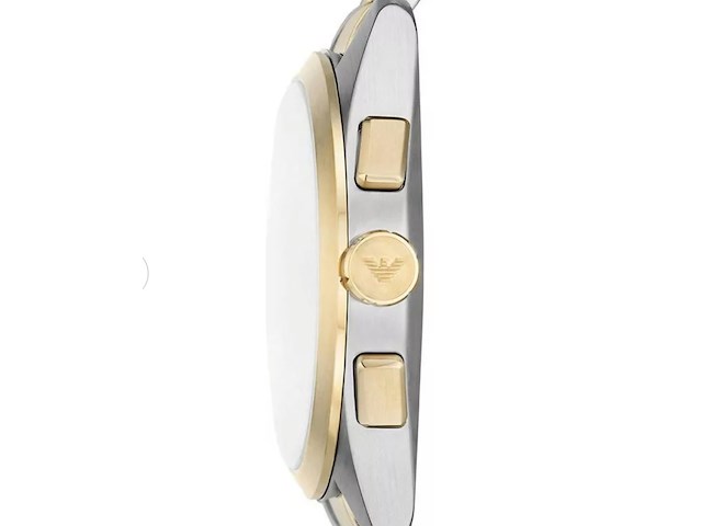 Emporio armani two tone chronograph herenhorloge - afbeelding 2 van  3