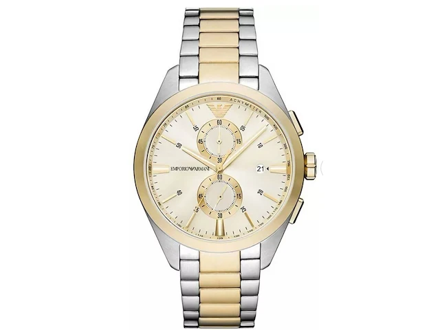 Emporio armani two tone chronograph herenhorloge - afbeelding 1 van  3
