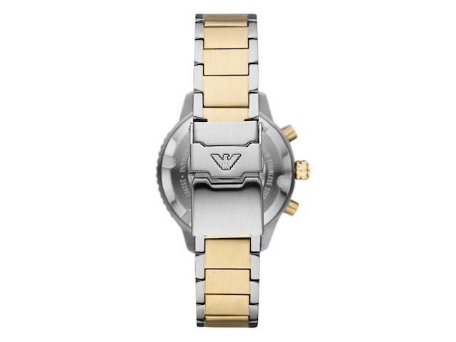 Emporio armani two tone diver chronograph herenhorloge - afbeelding 3 van  3