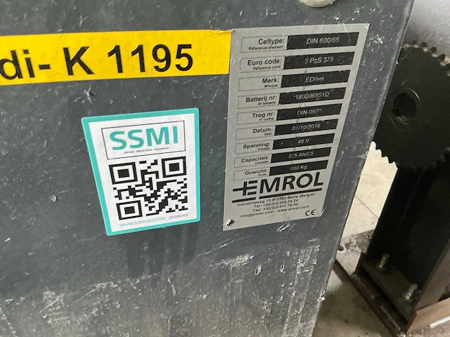 Emrol 3hpzs375 batterij (2x) - afbeelding 2 van  3