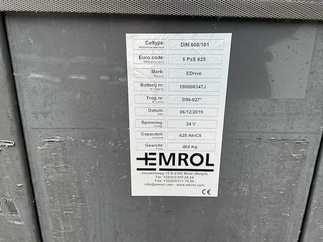 Emrol edrive - 24v 5 pzs 625ah - battery chargers - 2019 - afbeelding 2 van  2