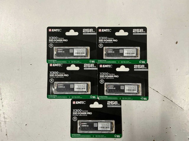 Emtec x300 series 256gb ssd power pro m.2 nvme 2280 pcie 3.0 (5x) - afbeelding 1 van  3