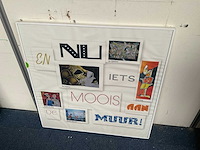 En nu iets moois aan de muur wand decoratie 79x79cm - afbeelding 2 van  5