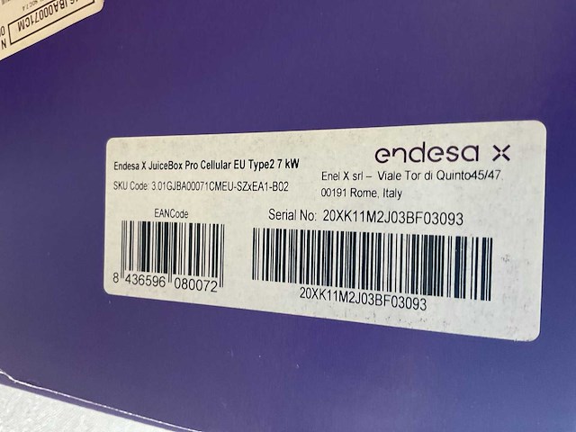 Endesa x juicebox 3.01 pro cellular eu type2 7kw laadpaal - afbeelding 6 van  6