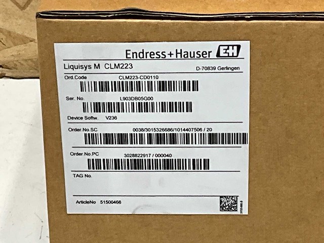 Endress + hauser linquisys m clm223 conductivity transmitter - afbeelding 1 van  7