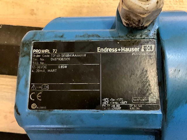 Endress + hauser prowirl 72 flow meter - afbeelding 5 van  5