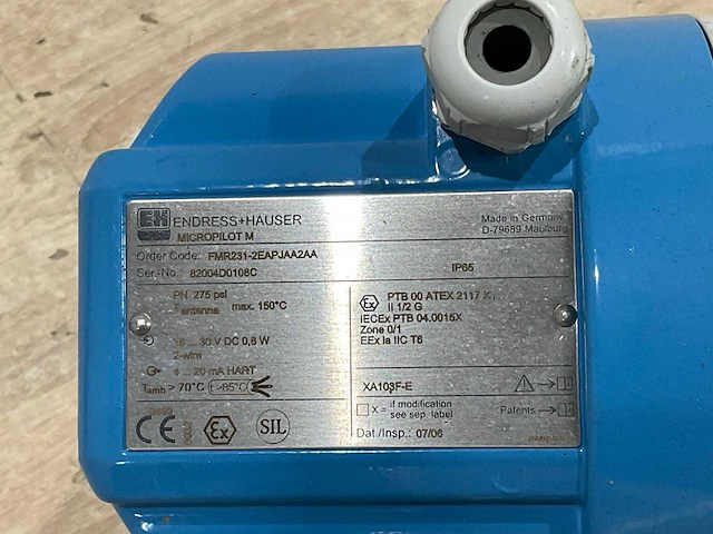 Endress+hauser - fm-radio 231 - niveau meter opslagtank - afbeelding 5 van  8