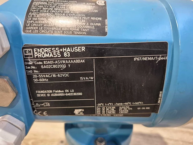 Endress+hauser - promass 83 en promass a coriolis massameter - afbeelding 6 van  6