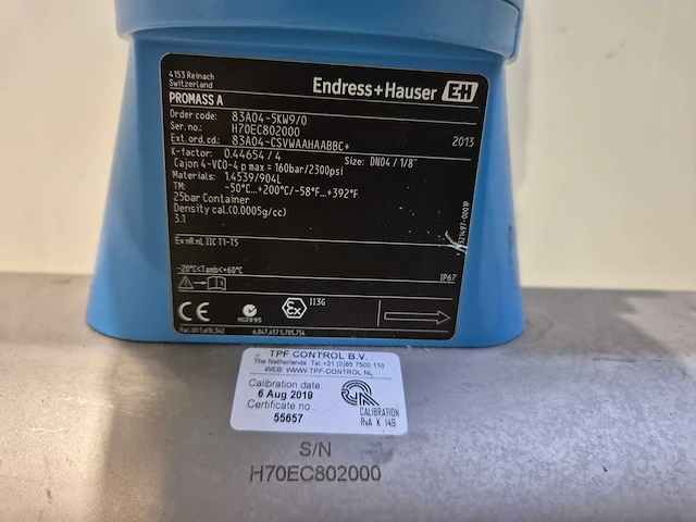 Endress+hauser - promass 83 en promass a coriolis massameter - afbeelding 2 van  6